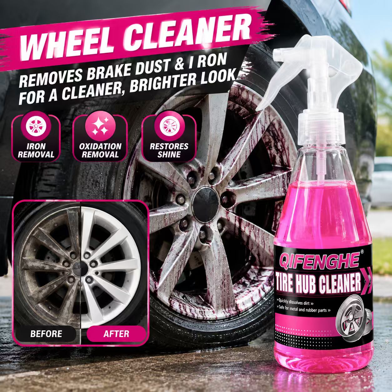 Мощный спрей для очистки диско – обзор и цена Wheel Cleaner Alloy