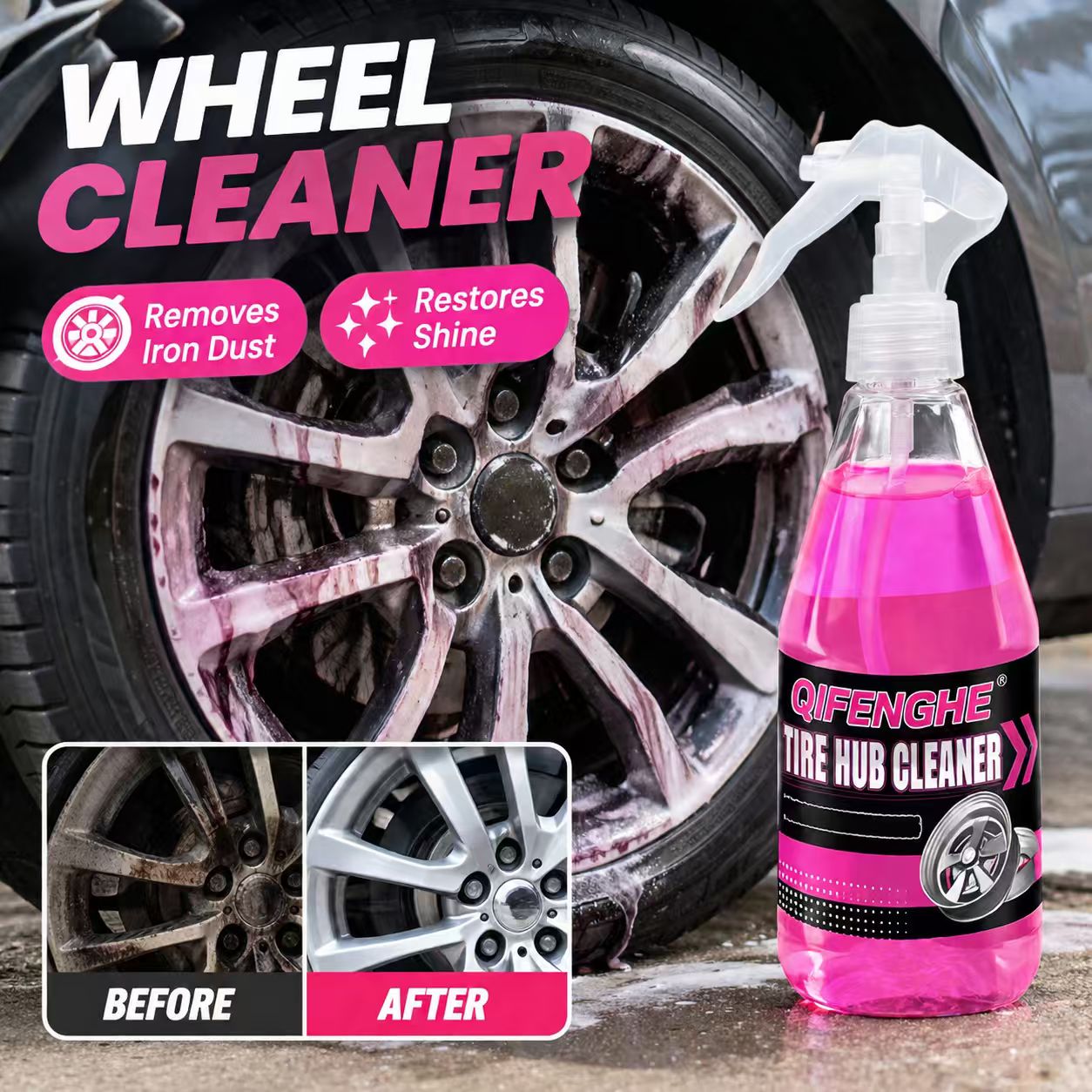 Мощный спрей для очистки диско – обзор и цена Wheel Cleaner Alloy